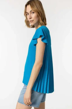 Blusa Plissada Nas Costas
