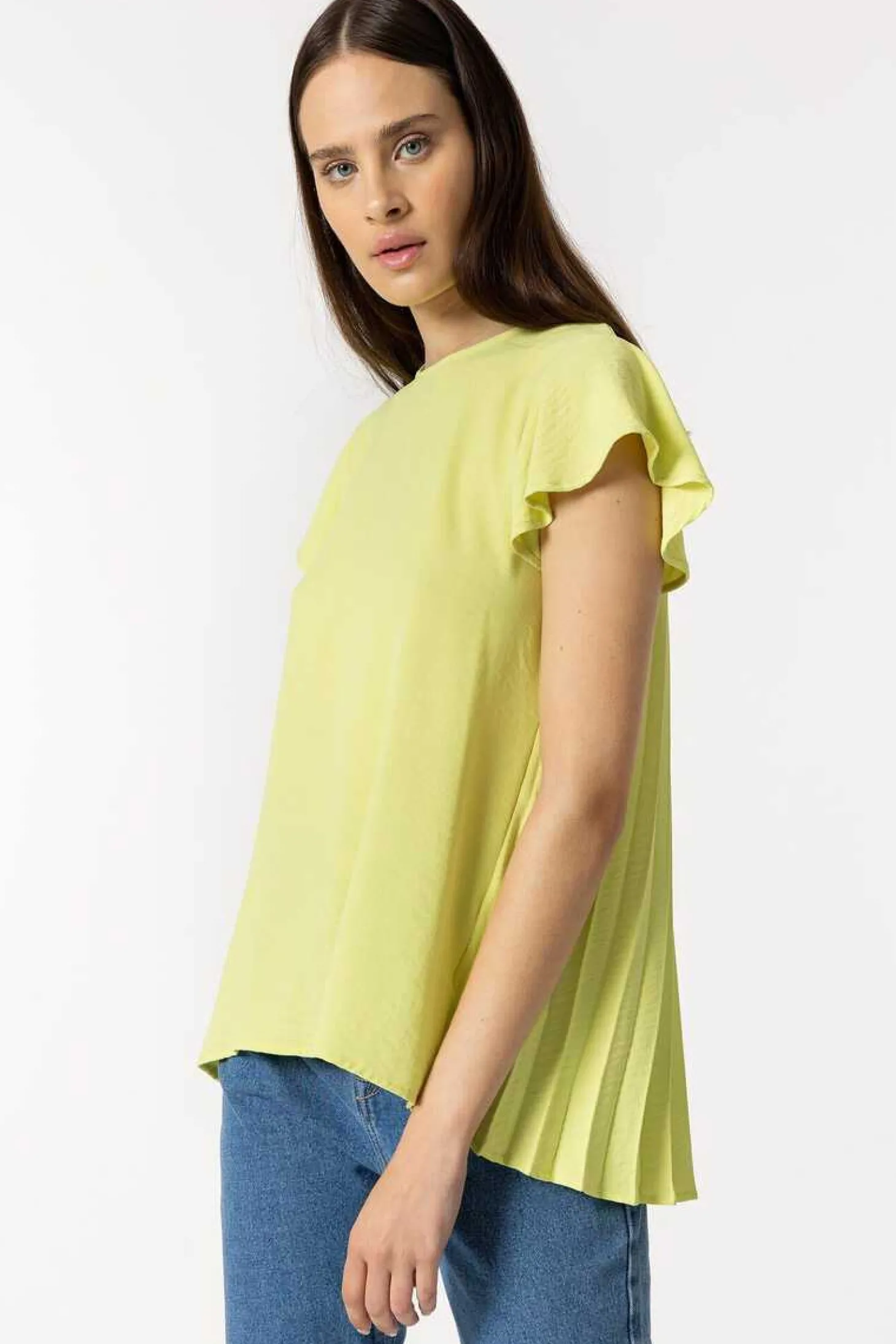 Blusa Plissada Nas Costas