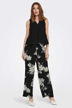 Blusa Sem Mangas Decote Em Bico