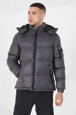 Blusao Acolchoado Com Capuz