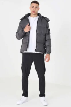 Blusao Acolchoado Com Capuz