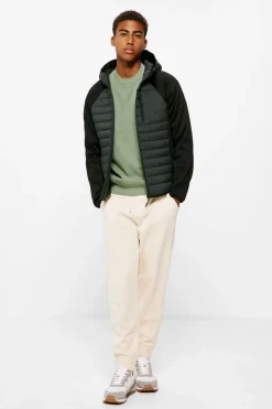 Blusao Acolchoado Combinado Capuz