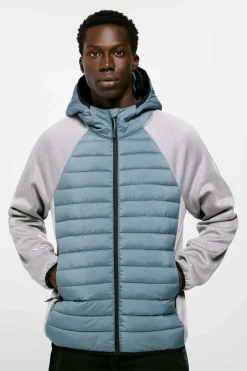 Blusao Acolchoado Combinado Capuz