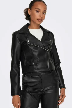 Blusao Biker Efeito Pele