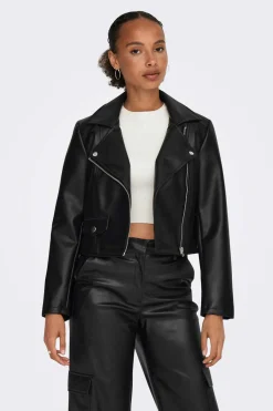 Blusao Biker Efeito Pele