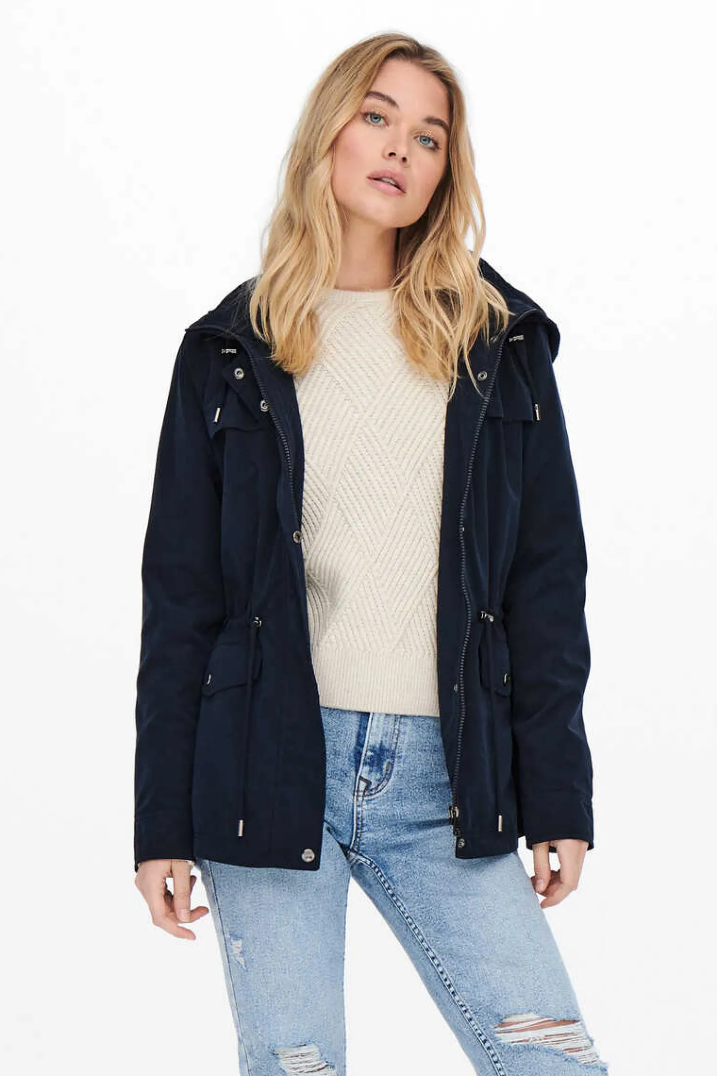 Blusao Bolsos Com Capuz