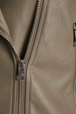 Blusao De Mulher De Couro