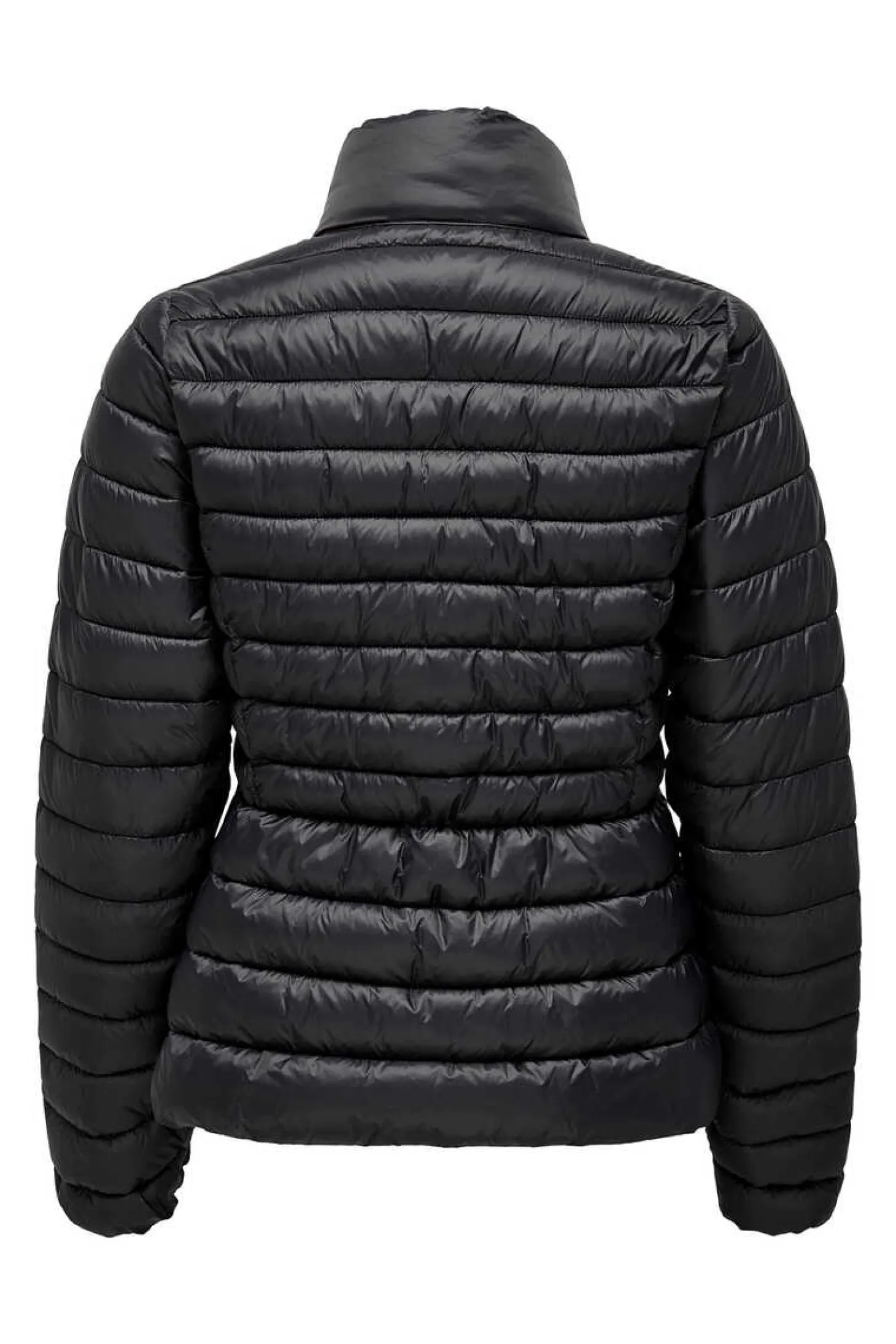 Blusao De Plumas Acolchoado De Manga Comprida