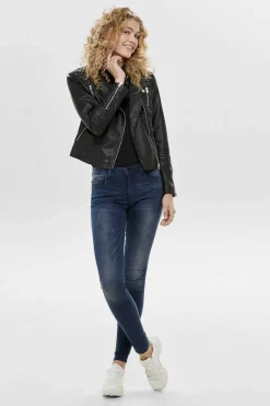 Blusao De Polipele Estilo Biker