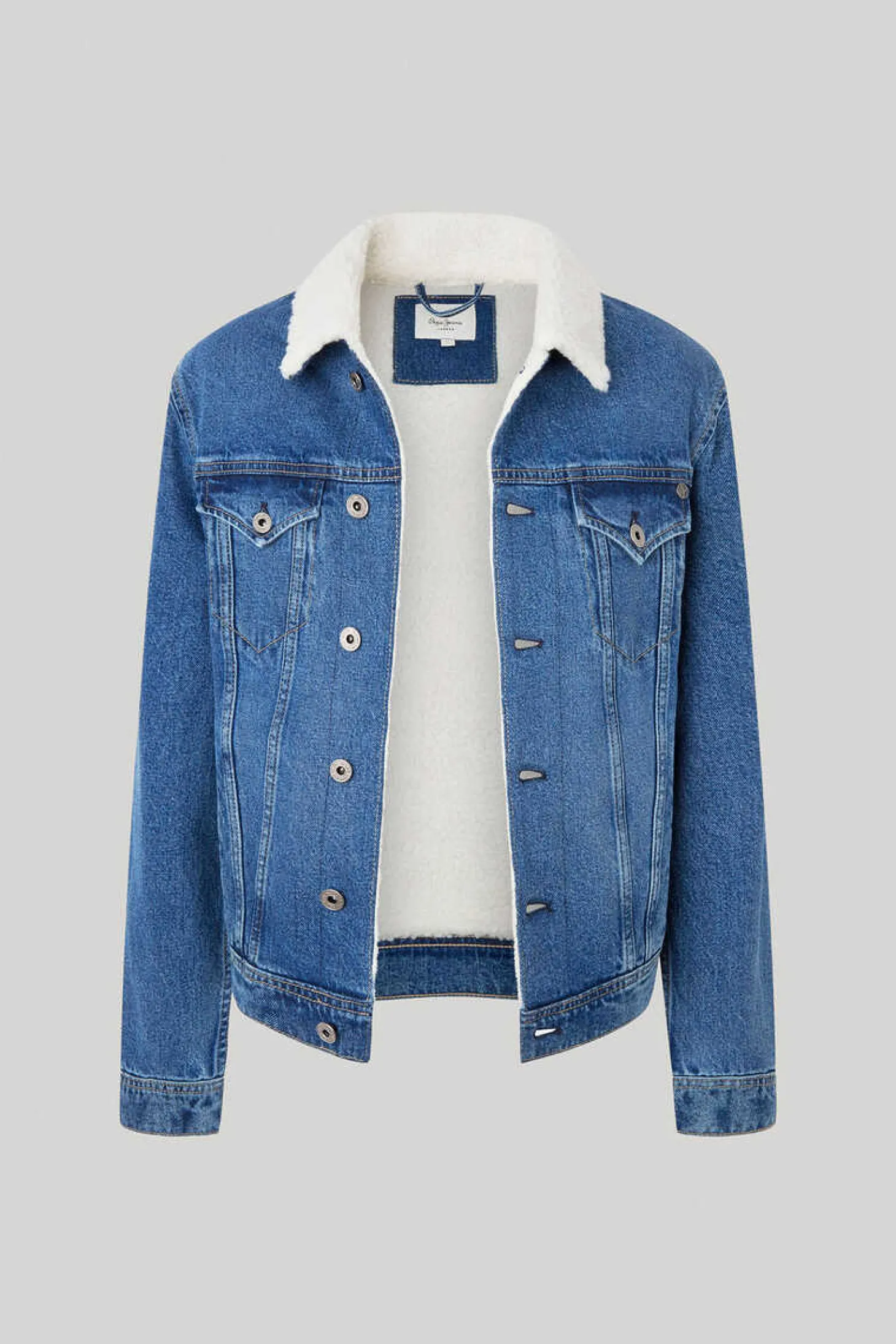 Blusao Denim Forro La