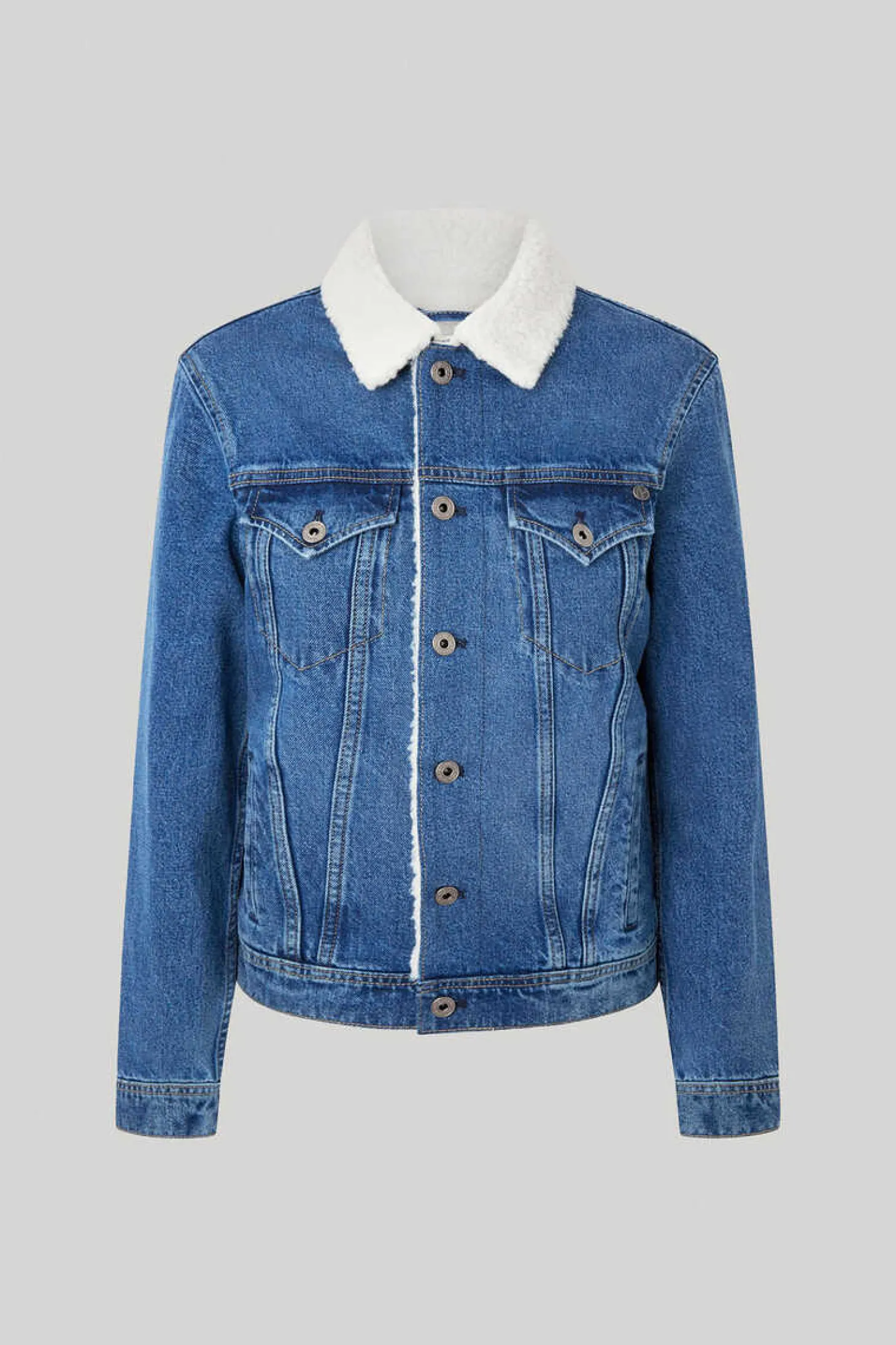 Blusao Denim Forro La