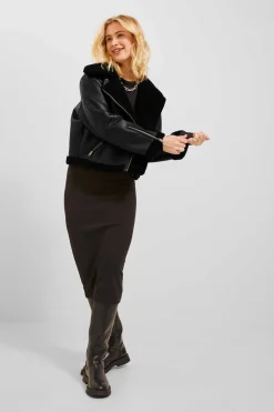 Blusao Estilo Aviador De Mulher Tipo Borrego