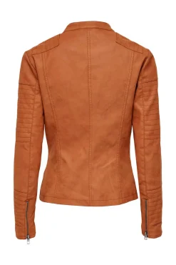 Blusao Estilo Biker Com Fecho-Eclair