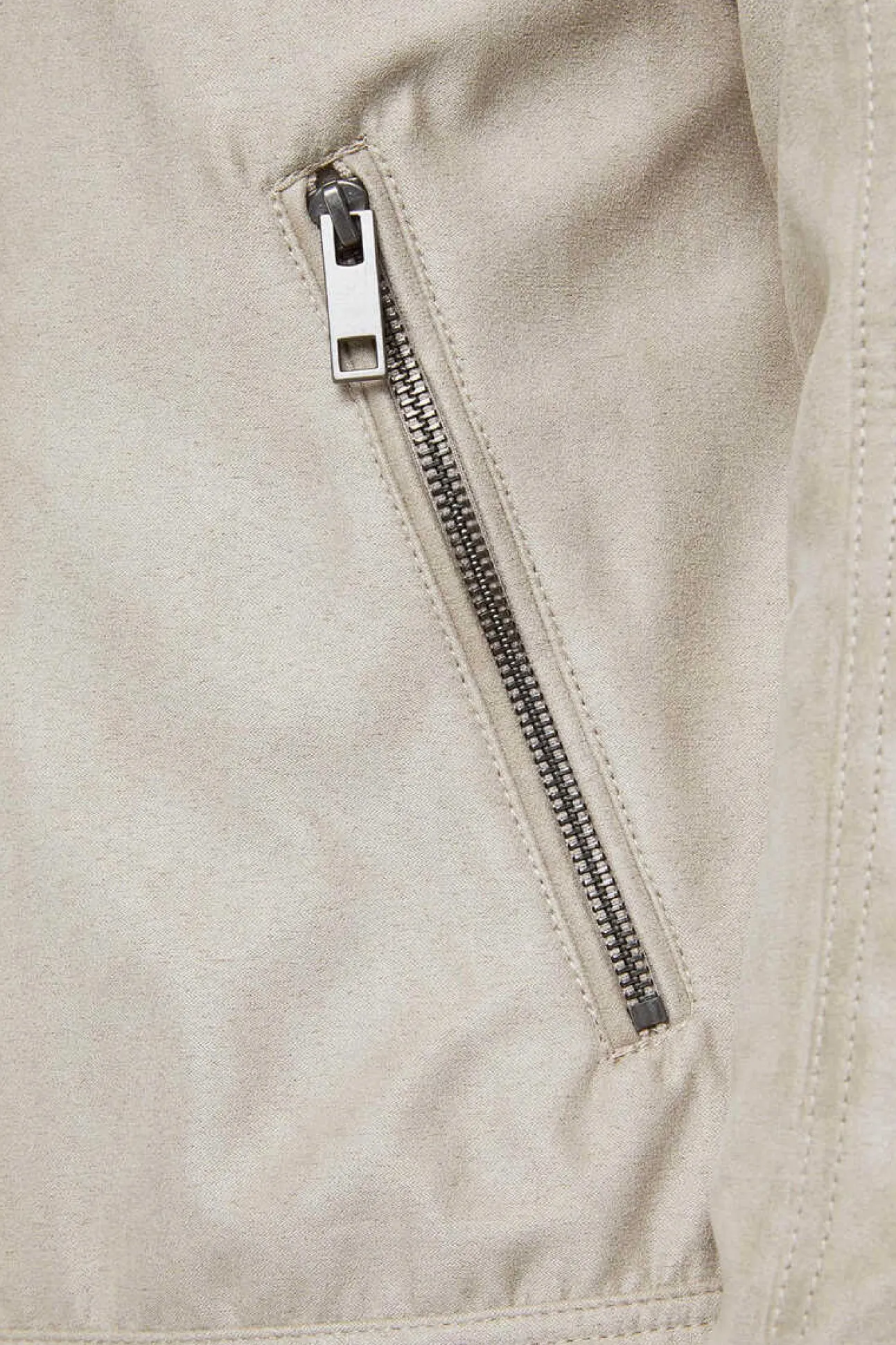 Blusao Motard Efeito Couro