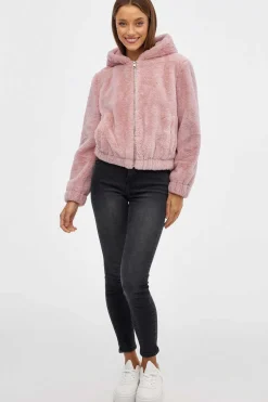 Blusao Pelo Com Capuz