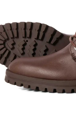 Bota Efeito Pele Com Cordoes