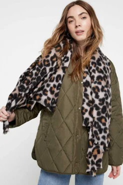 Cachecol Comprido Com Estampado Print