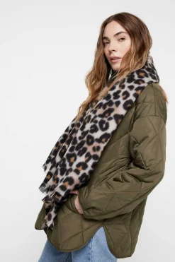 Cachecol Comprido Com Estampado Print