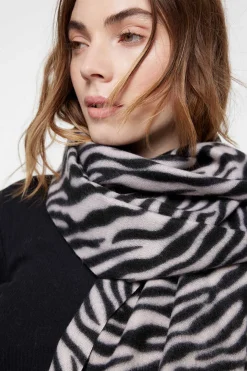 Cachecol Comprido Com Estampado Print