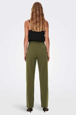 Calca Corte Reto De Cintura Media