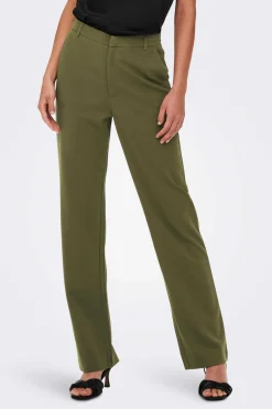 Calca Corte Reto De Cintura Media