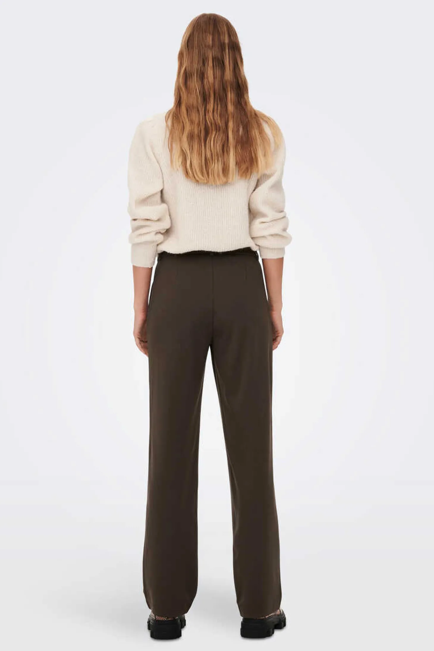 Calca Corte Reto De Cintura Media