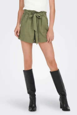 Calca Curta De Linho