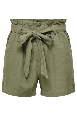 Calca Curta De Linho