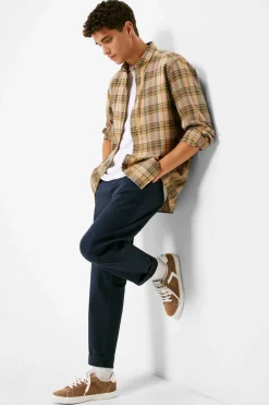 Calcas Chino Com Estrutura Bicolor Invernal