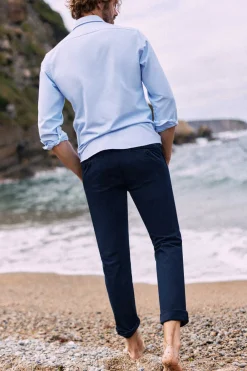 Calcas Chino Slim Cintura Elastica