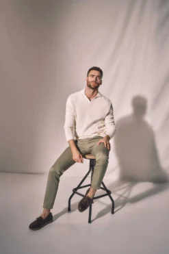 Calcas Chino Slim Cintura Elastica