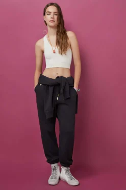 Calcas Compridas Jogger Felpa Escuro