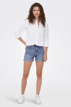 Calcas De Ganga Curtas Cintura Alta