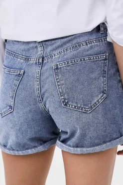 Calcas De Ganga Curtas Cintura Alta