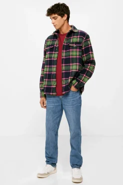 Calcas De Ganga Lavadas, Corte Regular Muito Leves Cor Media-Clara