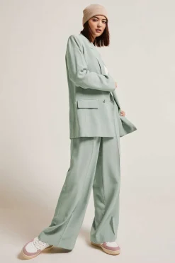 Calcas Largas De Lona Vaporosa