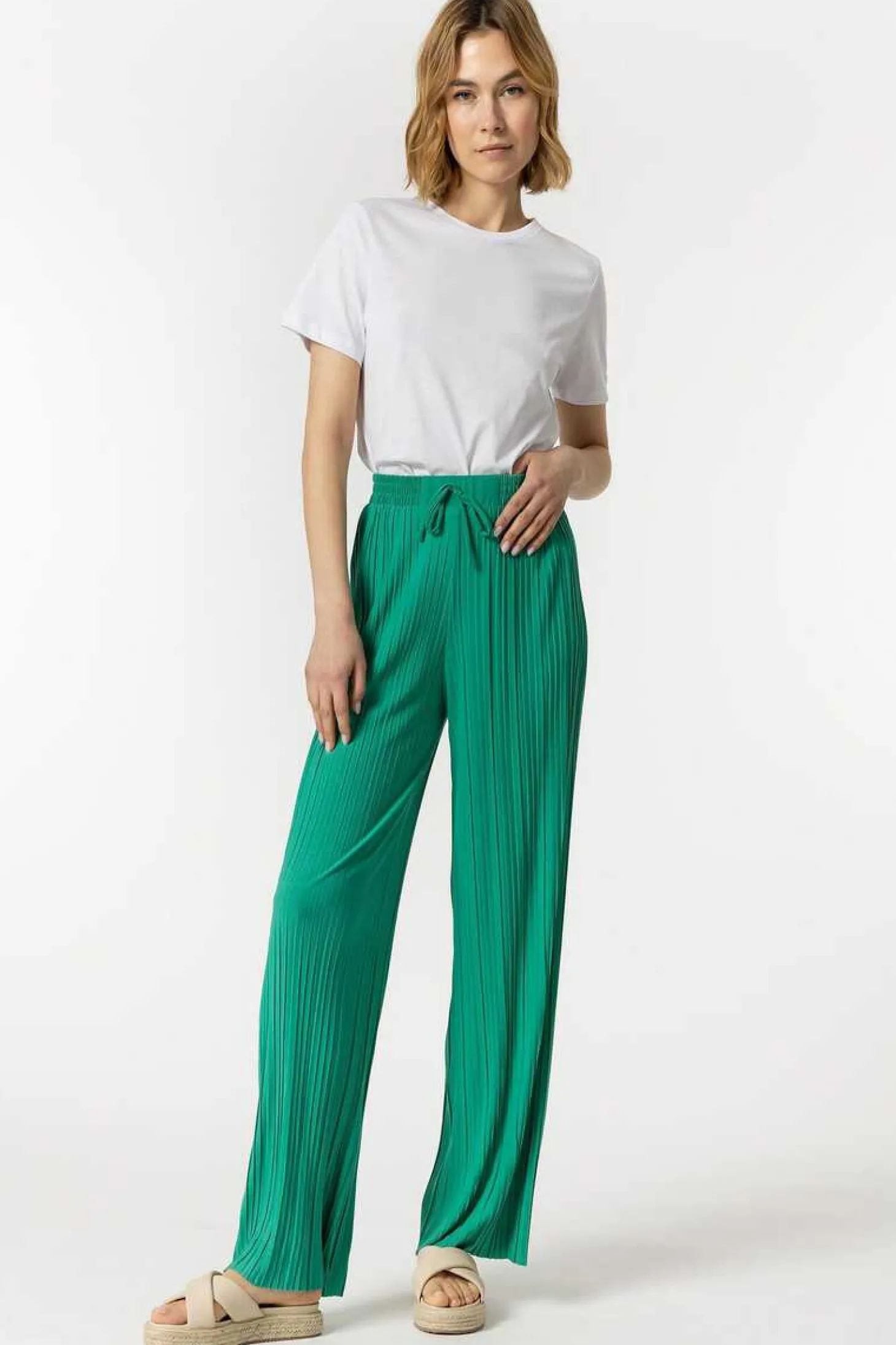 Calcas Palazzo Plissadas