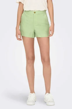 Calcoes De Linho Cintura Media