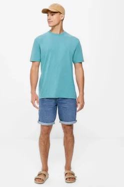 Calcoes Jeans Slim Lavagem Media