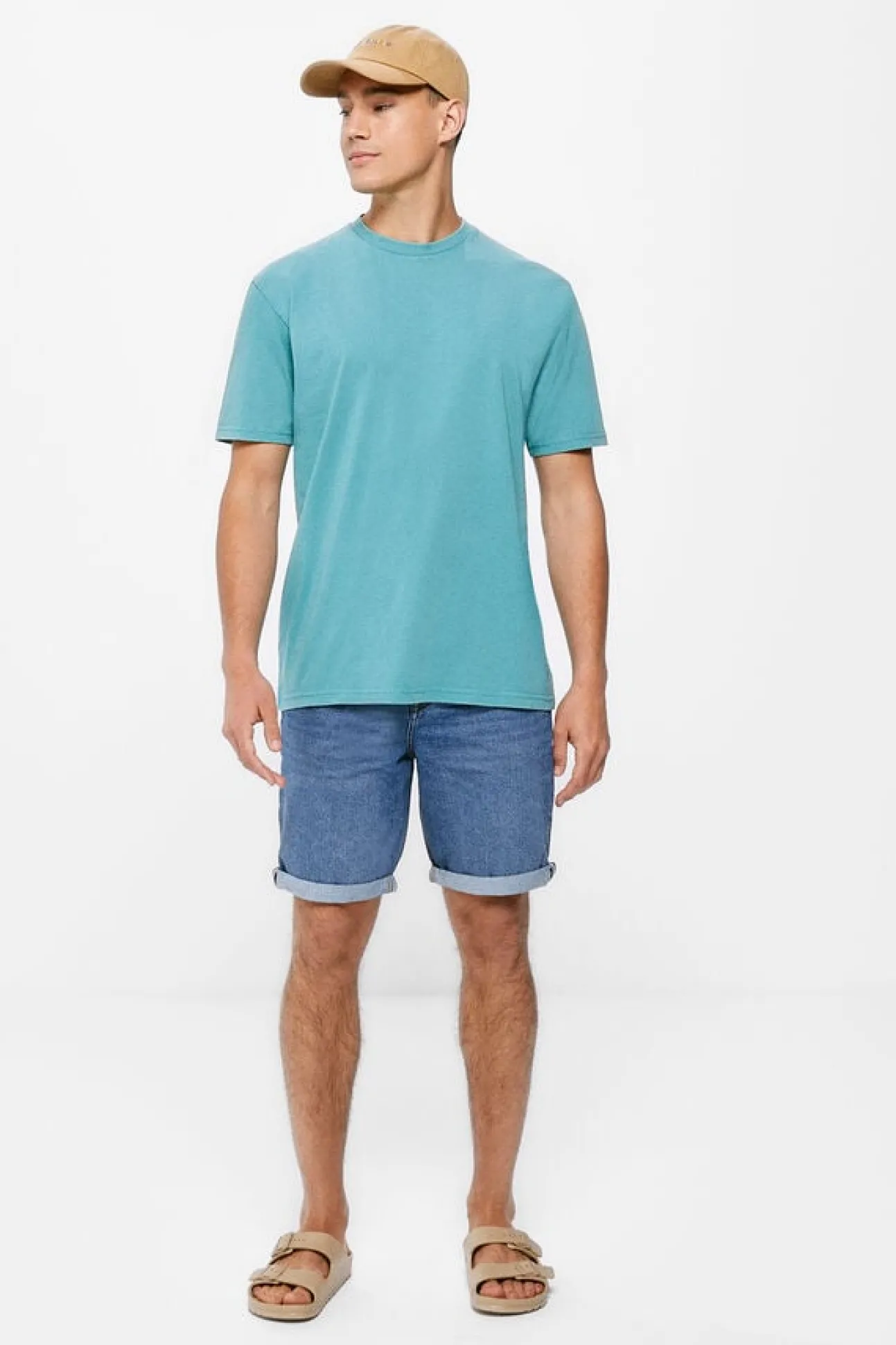 Calcoes Jeans Slim Lavagem Media