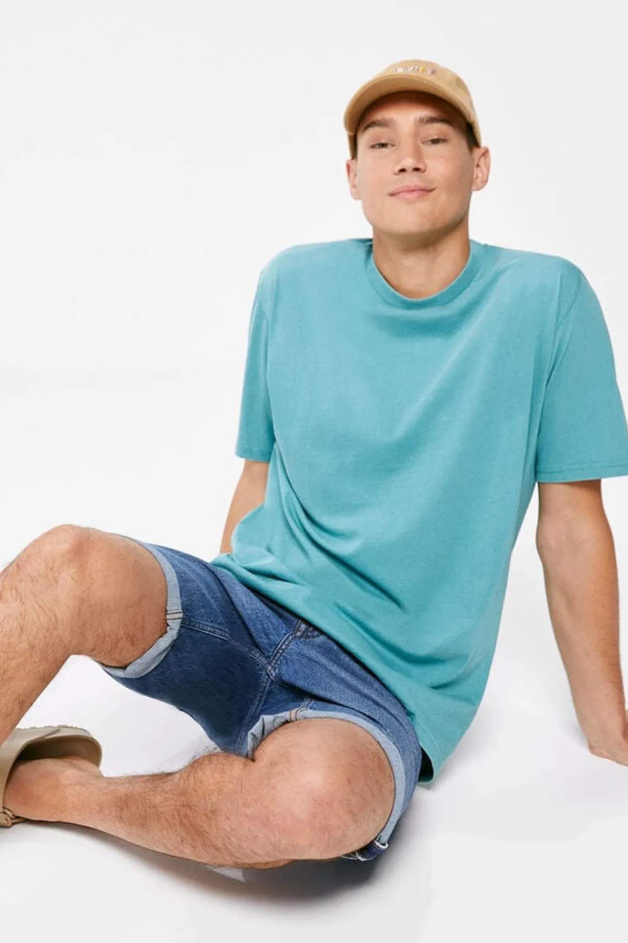 Calcoes Jeans Slim Lavagem Media