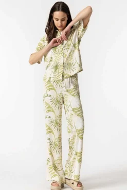 Camisa Acetinada Estampada