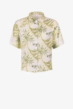 Camisa Acetinada Estampada