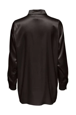 Camisa Acetinada Oversized