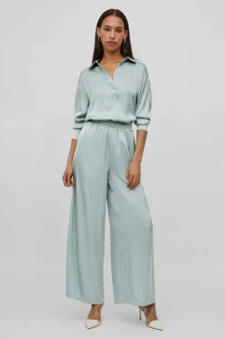 Camisa Acetinada Total Look Vila