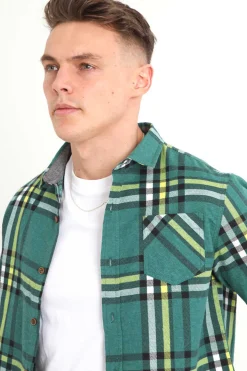 Camisa Aos Quadrados Com Bolso