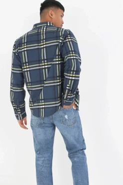 Camisa Aos Quadrados Com Bolso