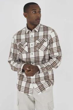 Camisa Aos Quadrados Com Dois Bolsos