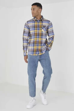 Camisa Aos Quadrados Com Bolso