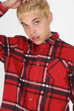 Camisa Aos Quadrados Com Bolso